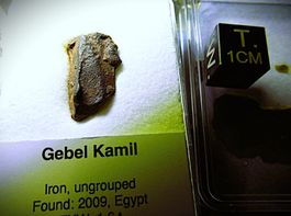 Rarer 2,92 g Gebel Kamil Eisen-Meteorit - noch ungruppiert