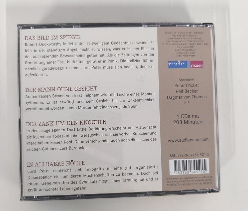 Hörbücher: DOROTHY L. SAYERS Hörbuch – Gebraucht aus Rüti ZH von Restwert_Rueti_ZH 1