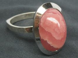 Vintage Ring Silber 835 Rhodochrosit Gr. 61