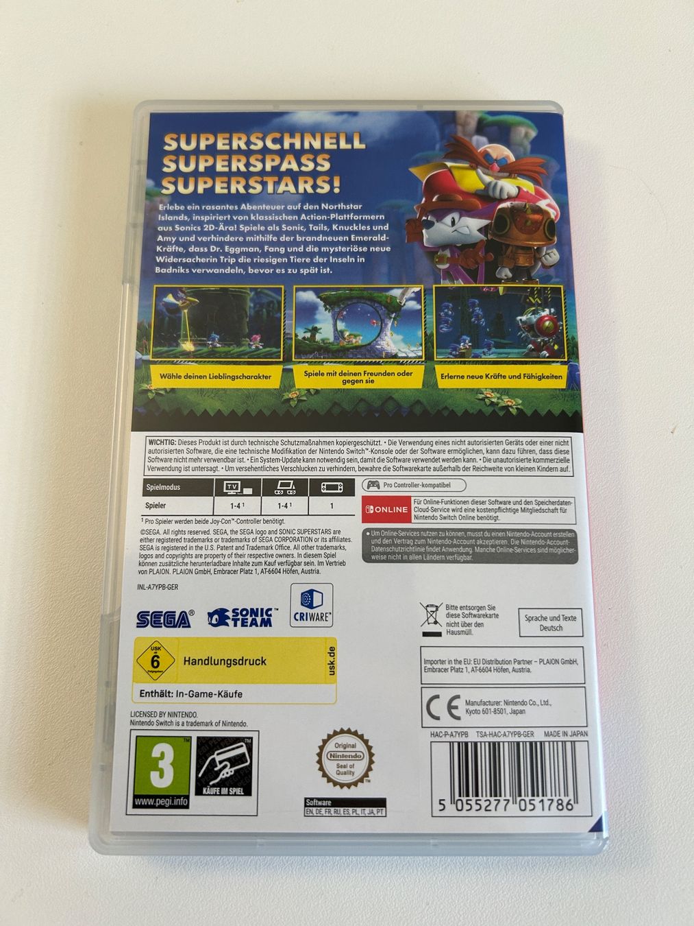 Nintendo Spiele: Sonic Superstars | Nintendo Switch | NP: 37.90 – Gebraucht aus Wangen b. Olten von Wing_081 1