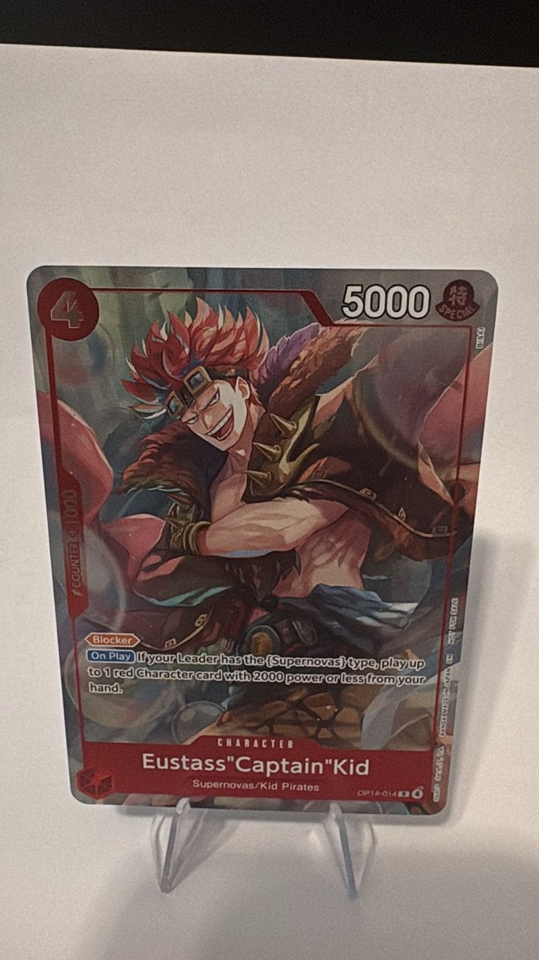 Bandai Sammelbilder & Trading cards: One Piece TCG - OP14-014 Eustass "Captain" Kid – Neu (gemäss Beschreibung) aus Birsfelden von alex4127