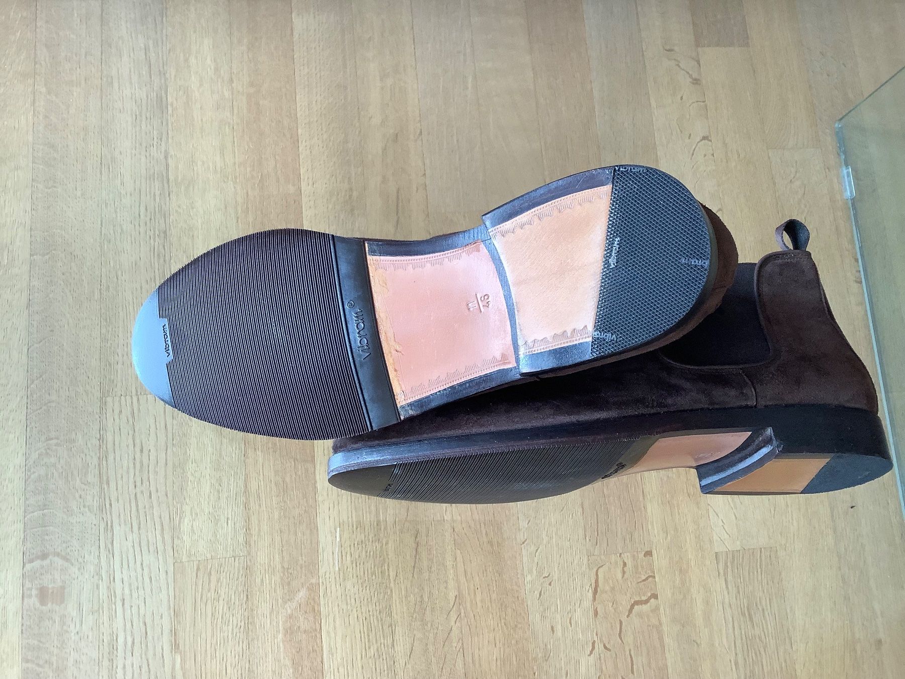 Scarpe da uomo: Stiefelette Brogues , Wildleder braun 45, handmade – Nuovo (secondo la descrizione) da Zürich venduto da Fkili 1