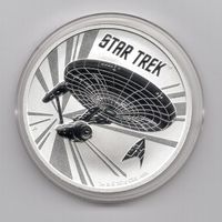 (435) Tuvalo, 1 Unze, 1 Dollar 2016, Star Treck