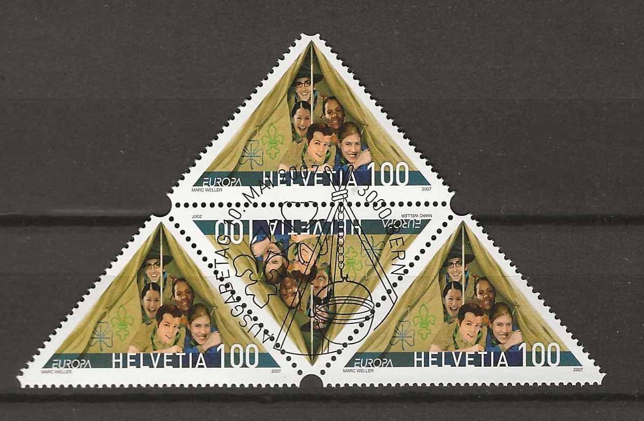 Tutti i francobolli: B1230 - Scouts B4 2007 1er jour – Usato da Trélex venduto da Phil_Albert