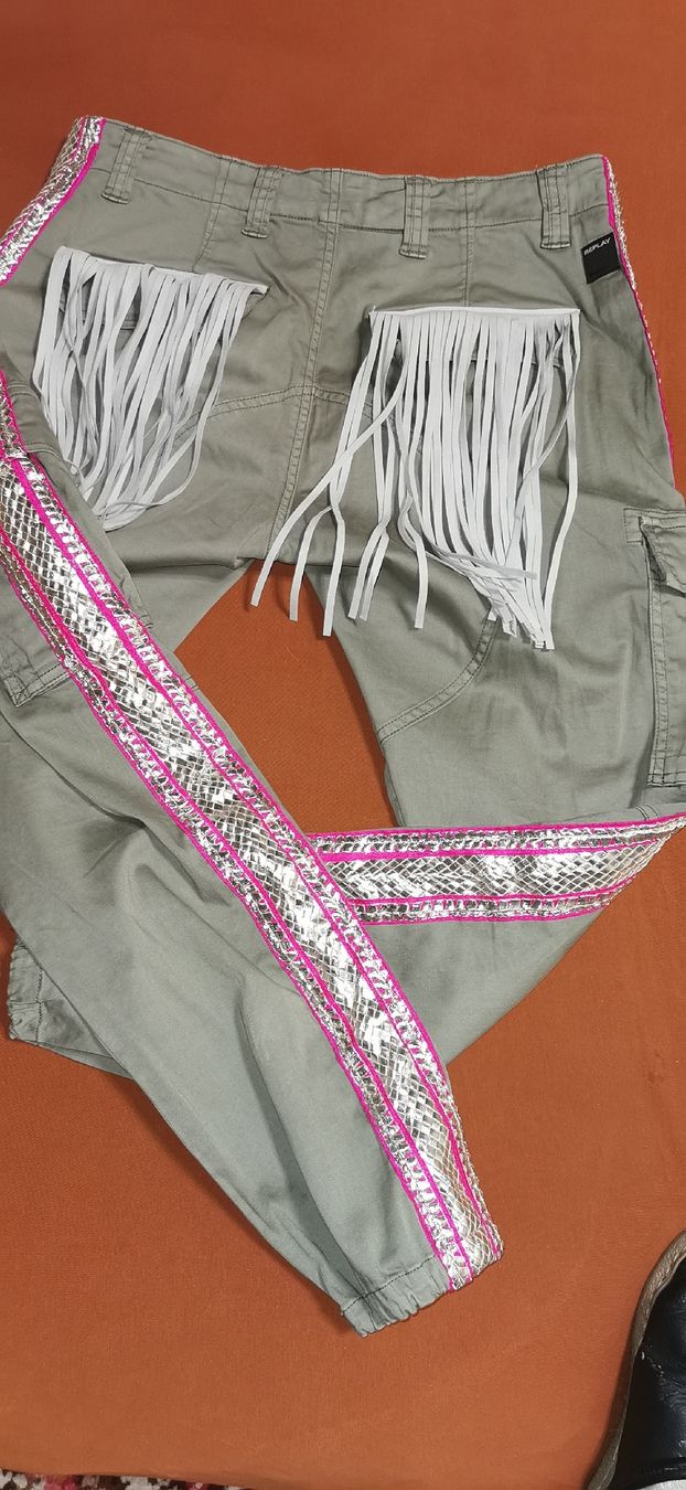 Replay Pantaloni: REPLAY Cargo Hosen Gr. 26 – Nuovo (secondo la descrizione) da St. Niklaus VS venduto da Distel60 1