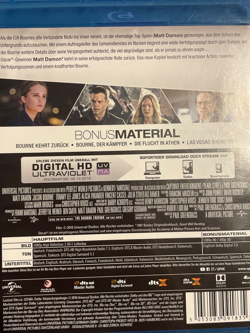 Tous les DVDs: Jason Bourne  (2016) – Neuf (Voir description) à Waldenburg par Gonzo8 1