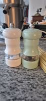 Salz- und Pfeffermühle Set, Holz bemalt, Vintage Look