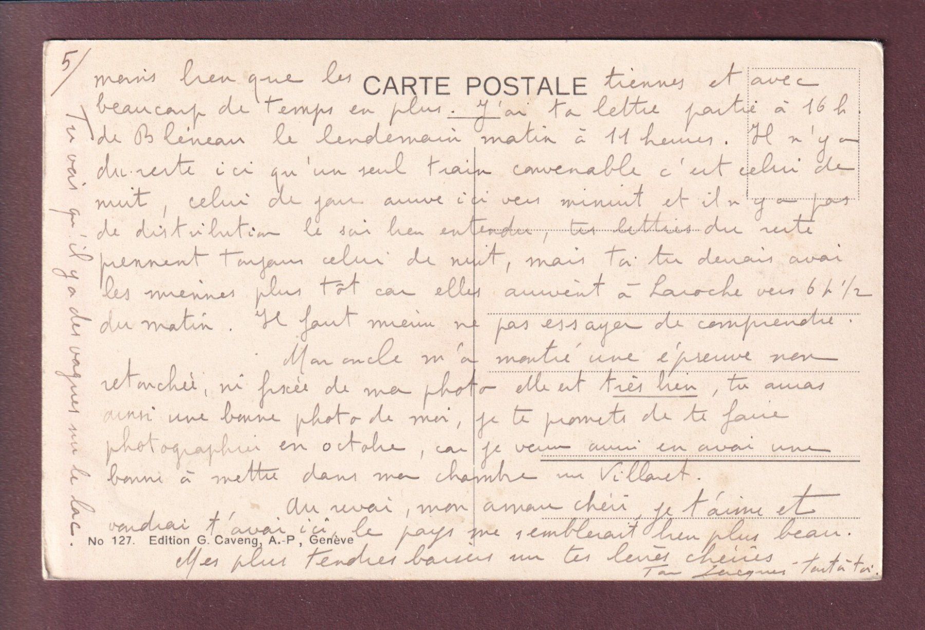 Cartoline postali: GENEVE - Un jour de bise – Usato da Pully venduto da nicecards 1