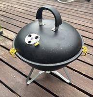 Holzkohlegrill rund schwarz