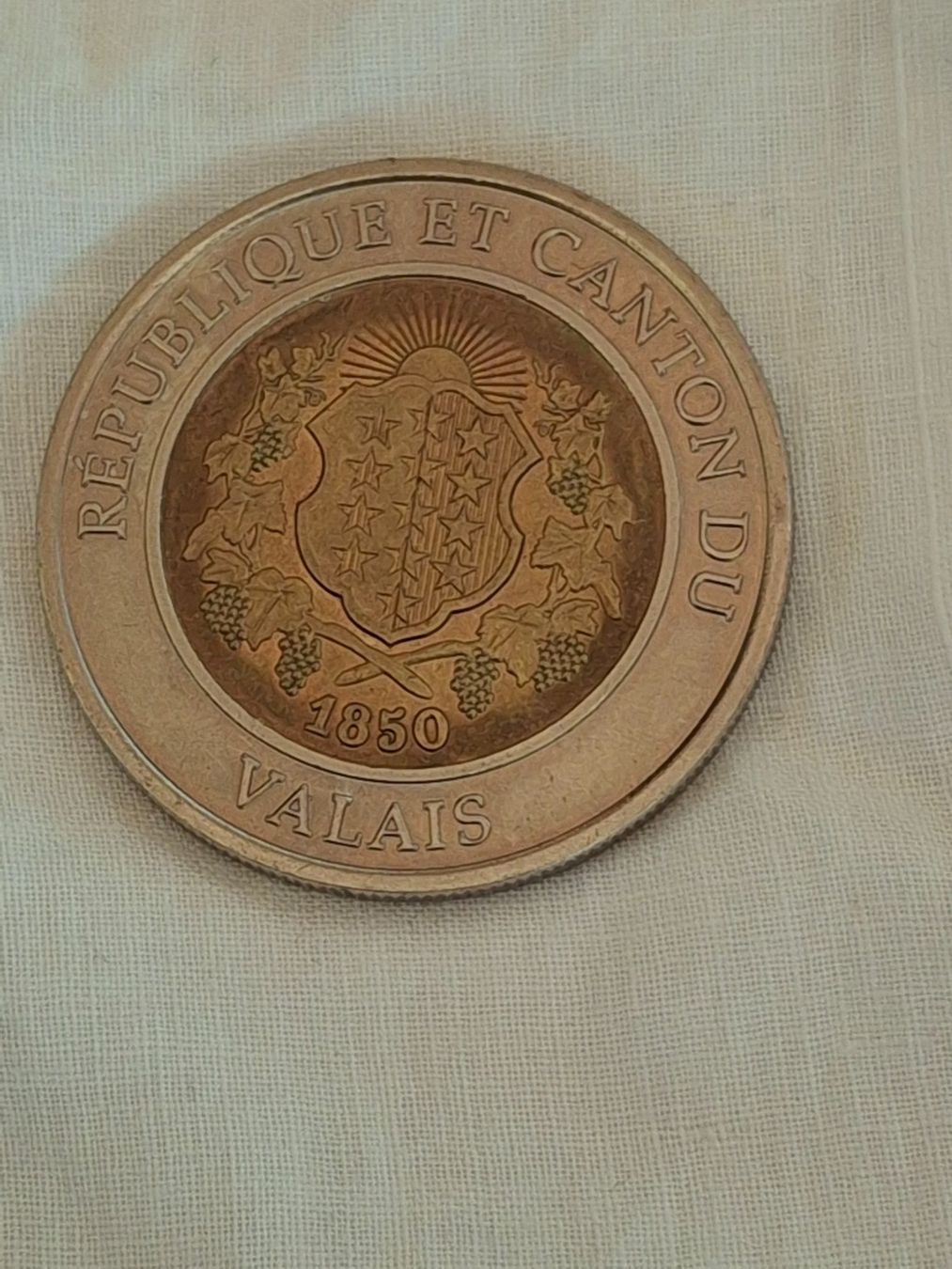 Alle Münzen: Pièce Valais - Sion 2006 1 Farinet valeur CHF 10.00 – Gebraucht aus Villiers von san_jn5w