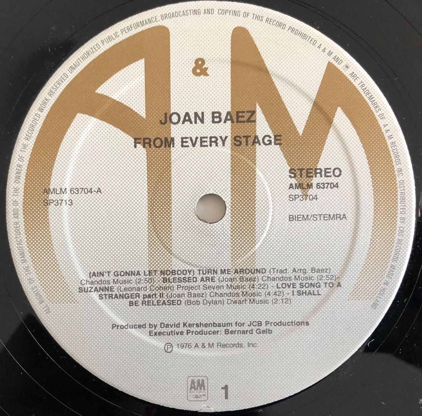 Schallplatten: JOAN BAEZ - FROM EVERY STAGE – Gebraucht aus Poliez-Pittet von Newtown-Records 2