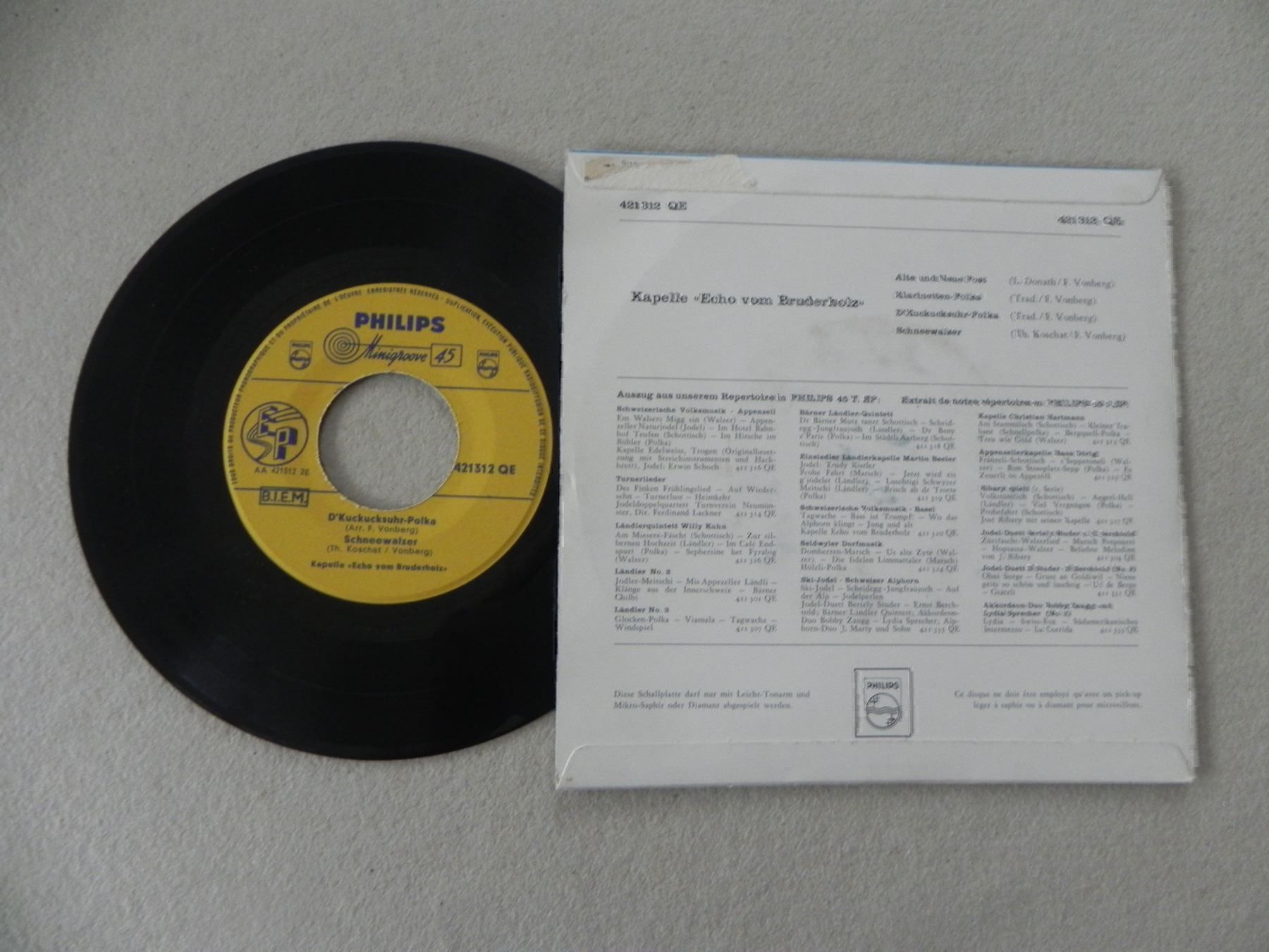 Dischi in vinile: Volksmusik CH Single Echo vom Bruderholz – Usato da Siebnen venduto da krimsie 1