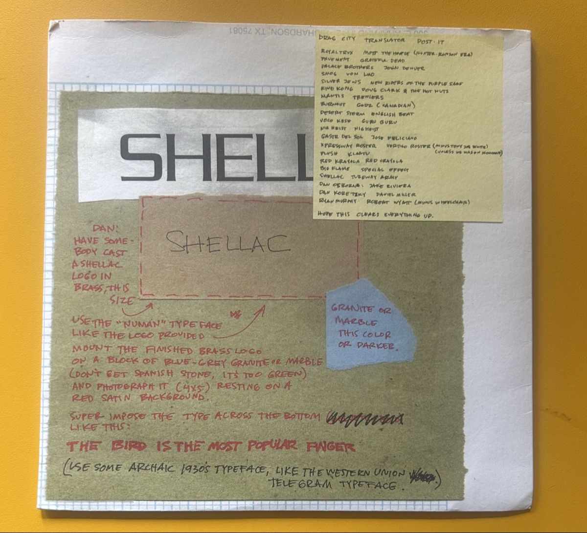 Dischi in vinile: Shellac - The Bird Is The Most Popular Finger – Usato da Zürich venduto da Deliverance