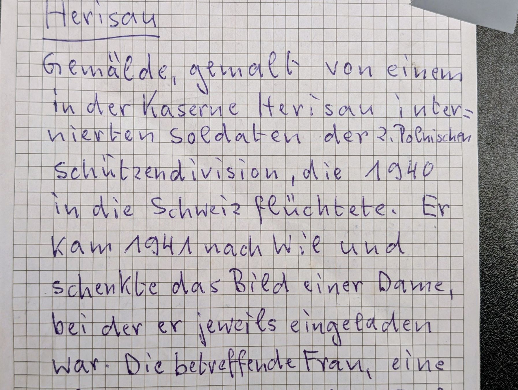 Dipinti: Herisau Gemälde 1941 von einem Polen gemalt – Usato da Herisau venduto da apo_bxx7 1