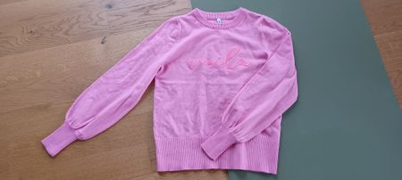 Only Pullover Gr. S, Pink mit Stickerei, Neu mit Etikett