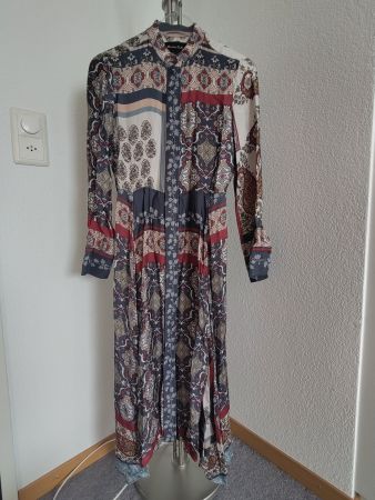 Massimo Dutti Maxi- Kleid Ethno-Muster Gr. 36 neuw