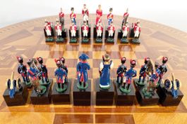 Zinn Schachfiguren The Waterloo Chess Set