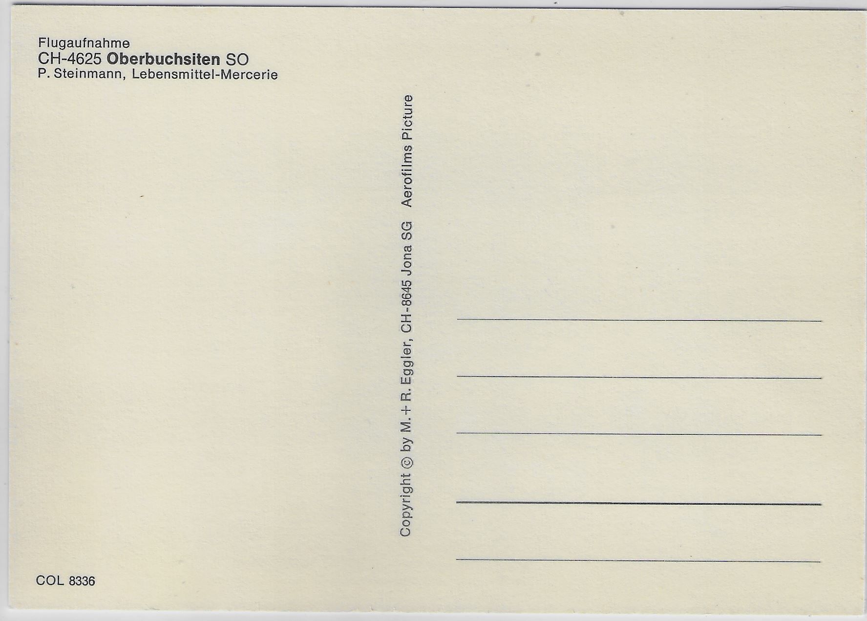 Cartoline postali: Flugaufnahme Oberbuchsiten SO – Antico da Ettingen venduto da Kartenplanet 1