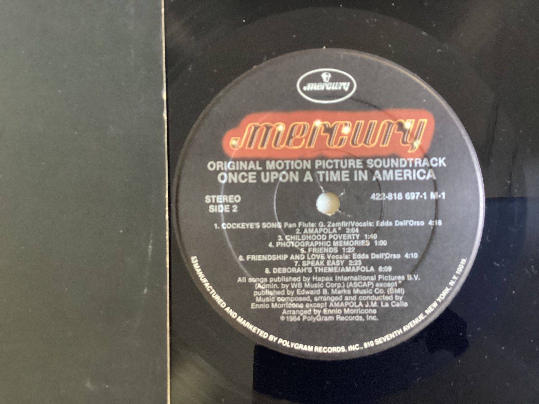 Schallplatten: Once Upon A Time In America LP - OST – Gebraucht aus Gutenswil von Hamzian 2