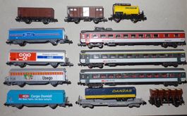Lot 12 wagons principalement Roco N