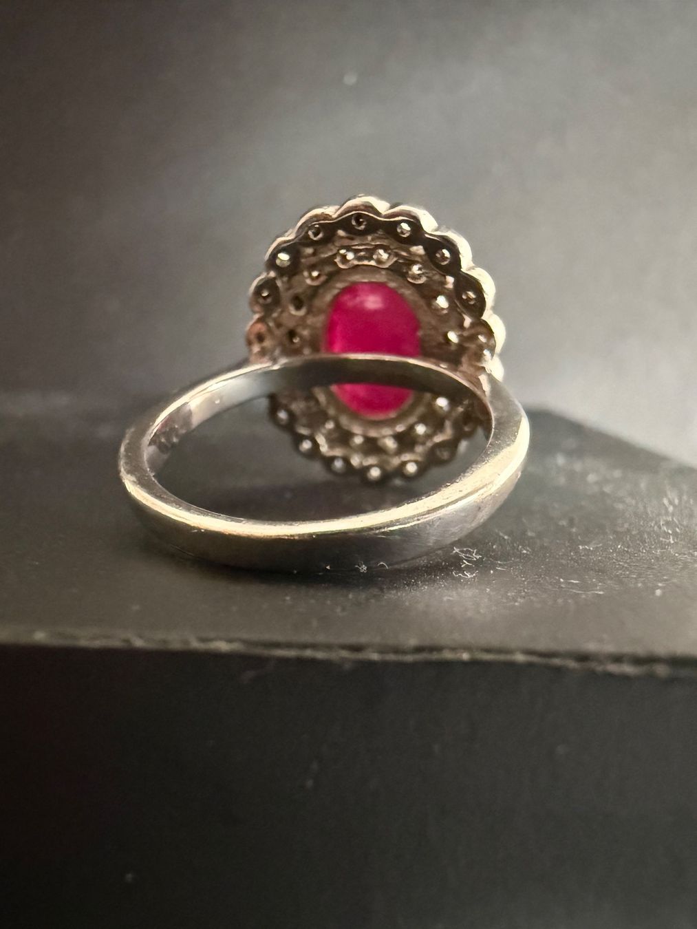 Anelli: Vintage Silber Ring mit Rubin 925 – Usato da Spiegel b. Bern venduto da Rogger72 3