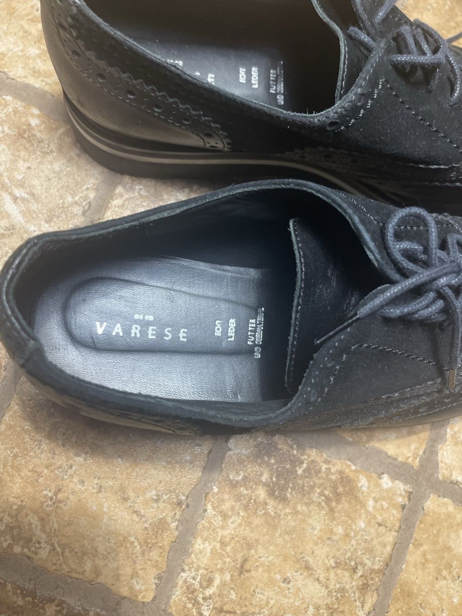 Herrenschuhe: Scarpe stringate Varese-pelle nera-tg 38.5/39 – Neu (gemäss Beschreibung) aus Gordevio von LanaZimm 3