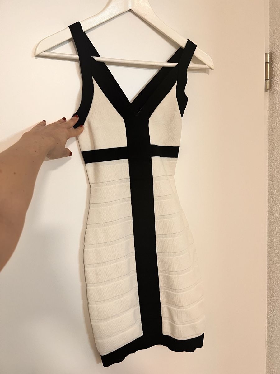 Kleider: Mango Basics Kleid, Grösse S, Schwarz/Weiss, Sommer! – Gebraucht aus Solothurn von Lina042