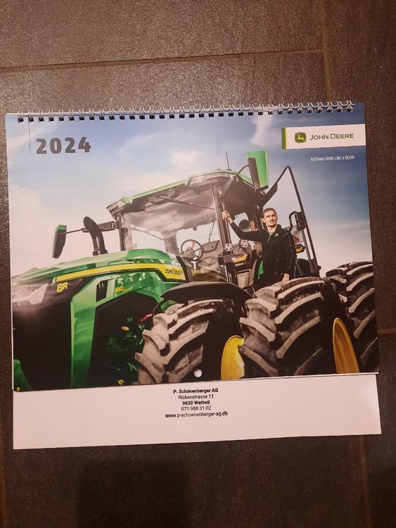 Kalender,Fotokalender 2024 John Deere Kaufen auf Ricardo