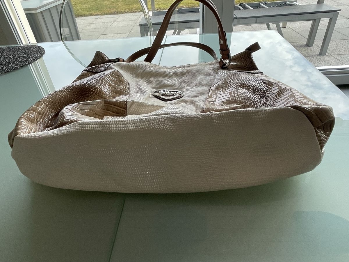 Guess Borse da donna: Sac à main Guess style croco blanc cassé – Usato da Vuadens venduto da Ninaa11 2