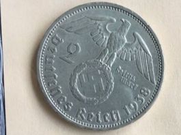 Deutsche Reich 2 Reichsmark 1938 A selten