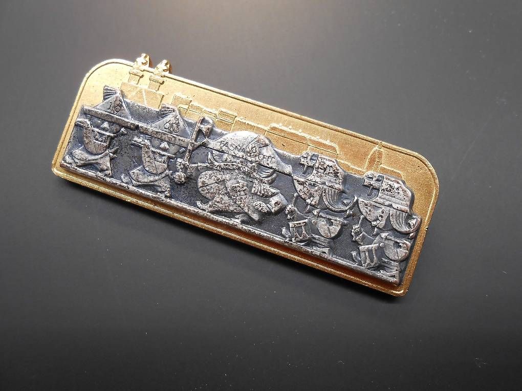 Medaglie: Fasnacht Plakette Basel 1963 Gold – Usato da Hallwil venduto da pkaiser44