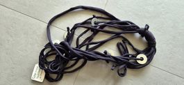 collier en coton recyclé, fait main, noir