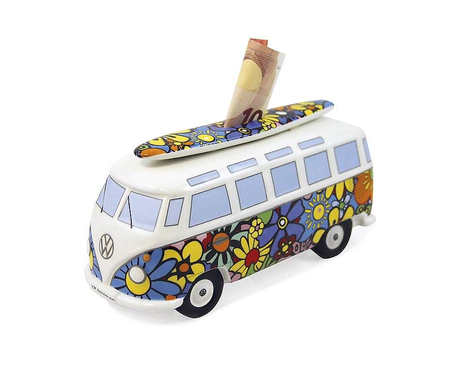 Salvadanai: VW Bus Spardose Flowers – Nuovo e nell'imballaggio originale da Altendorf venduto da Philipp82 3