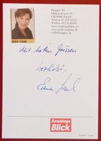Edna Lisak BLICK Autogramm signiert Karte mit Bild 10x15cm