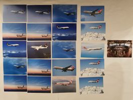 21 Postkarten Flugzeuge und 1 Flugzeug puzzle