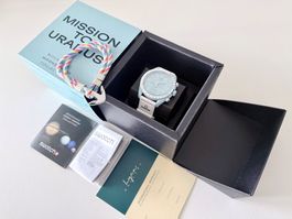 OMEGA x SWATCH Mission to Uranus “Tiffany”, Box&Papers+brac.