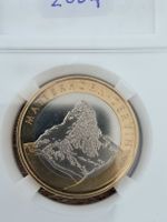 10 Franken Münze Matterhorn 2004 Bimetall
