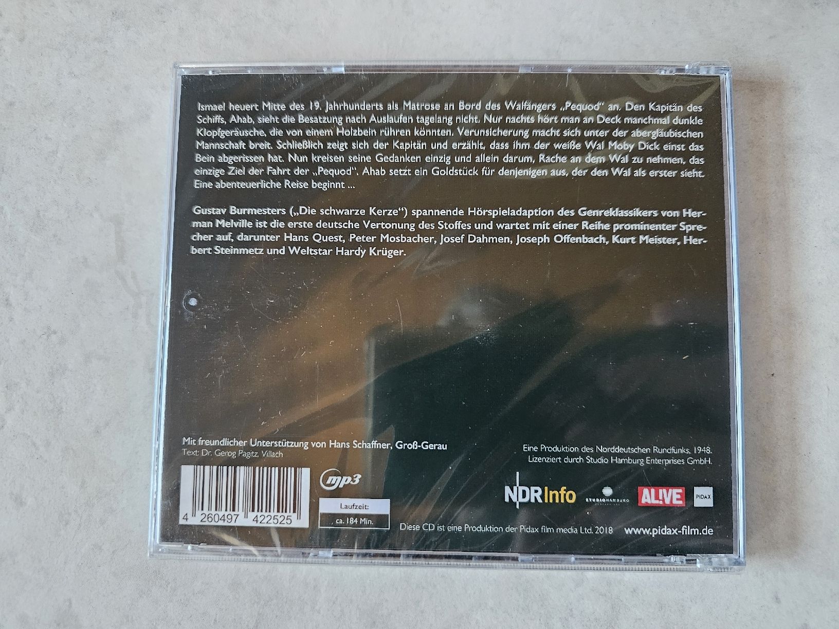 CD: Herman Melville - Mobby Dick oder der weisse Wal / Fabrikneu – Nuovo e nell'imballaggio originale da Schneisingen venduto da backstore24 1