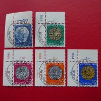 1964, B118-B122 mit Ersttags-Vollstempel + ECKTABS, sauber-O