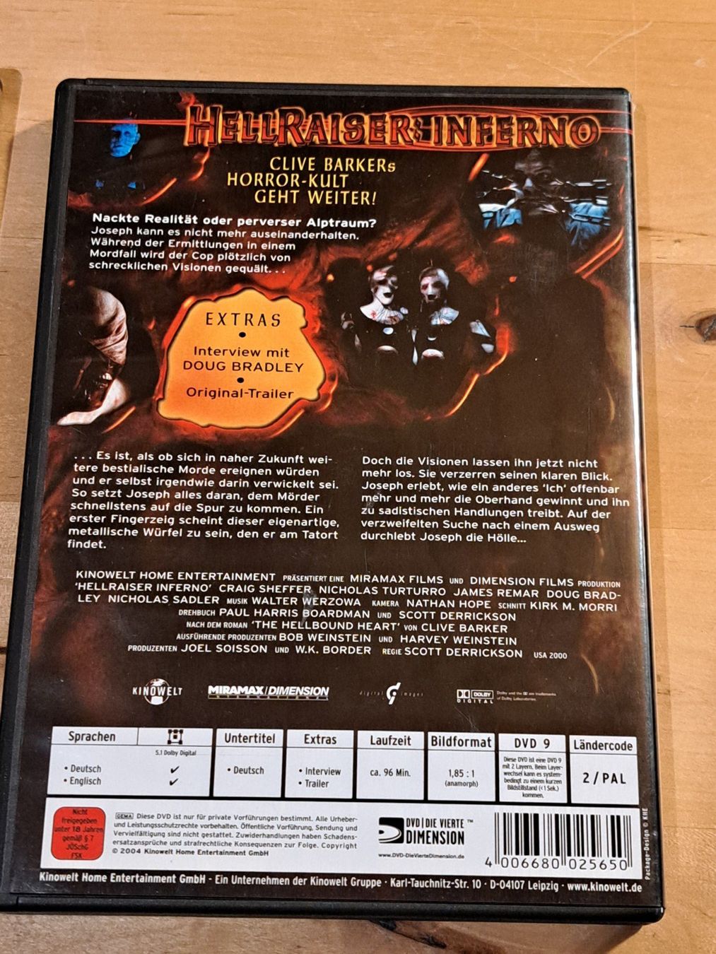 Alle DVDs: DVD HELLRAISER 4, 5, 6 und 7, UNCUT – Gebraucht aus Unterseen von Kanica 4