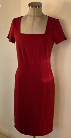 XS 34 ESPRIT rubinrotes elegantes ETUIKLEID stretch
