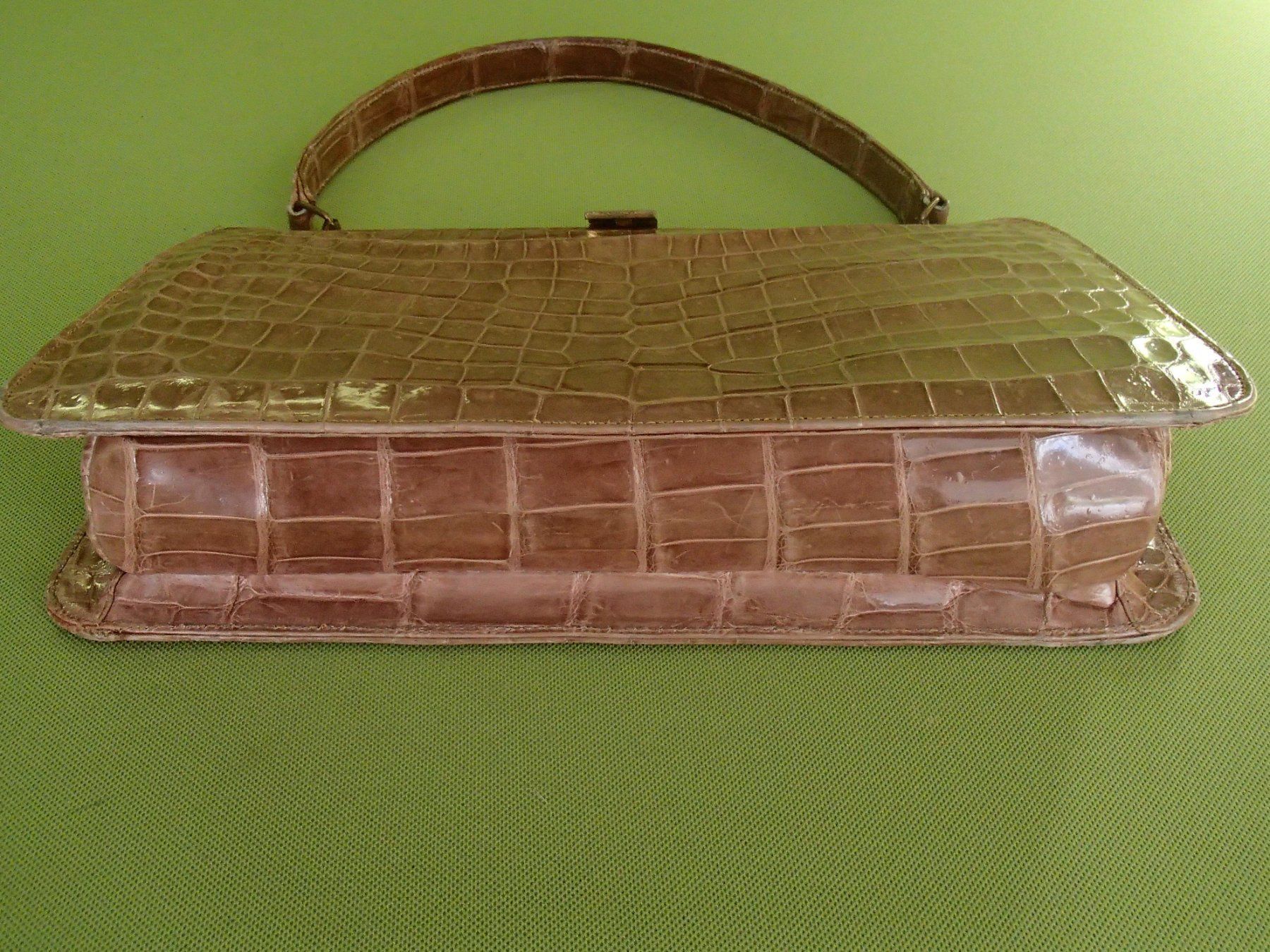 Taschen für Damen: hellbraune Vintage Krokotasche – Gebraucht aus Schöfflisdorf von pullux 7