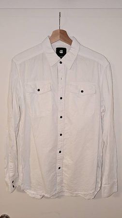Langärmliges Hemd von G-Star Raw Weiss L