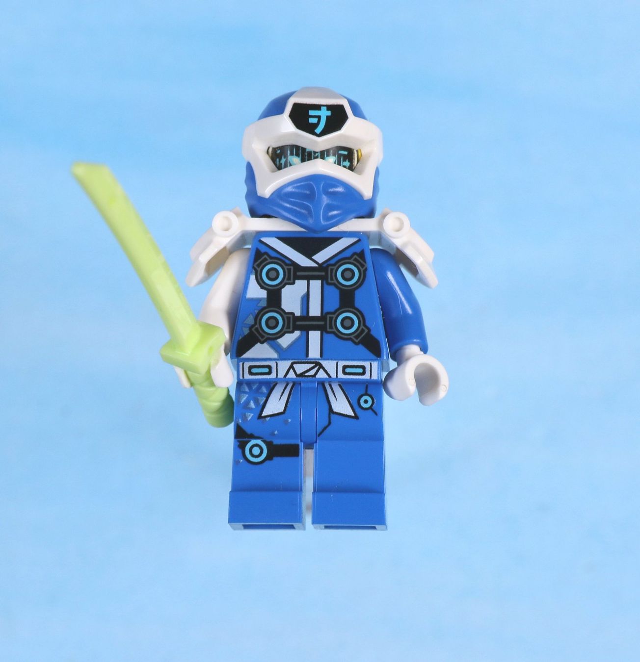 Lego Giocattoli: LEGO Minifigur Jay - Digi Jay, Shoulder Armor with Scabbard – Usato da Hettlingen venduto da Scholi99