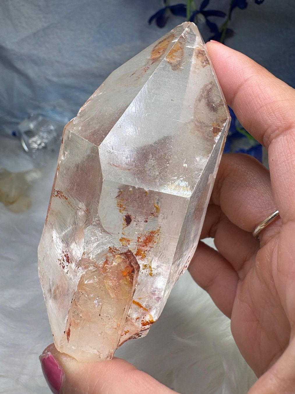 Minerali & Pietre curative: Laotian Clear Quartz mit Record Keeper – Nuovo (secondo la descrizione) da Neuheim venduto da m.hald 4