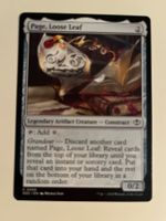 1 x Page,Loose Leaf - Magic: The Gathering - MtG