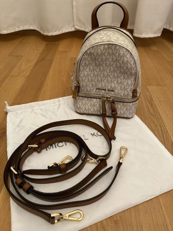 Michael Kors Rucksack XS  Weiss Logo wie neu
