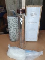 T&N Glasflasche Classique Leo Melange Grau, Neu!