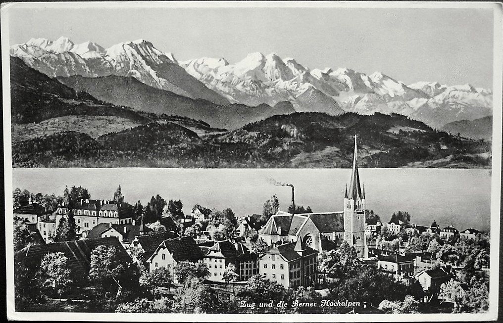 Cartoline postali: ZUG und die Berner Hochalpen – Usato da Jona venduto da philajona
