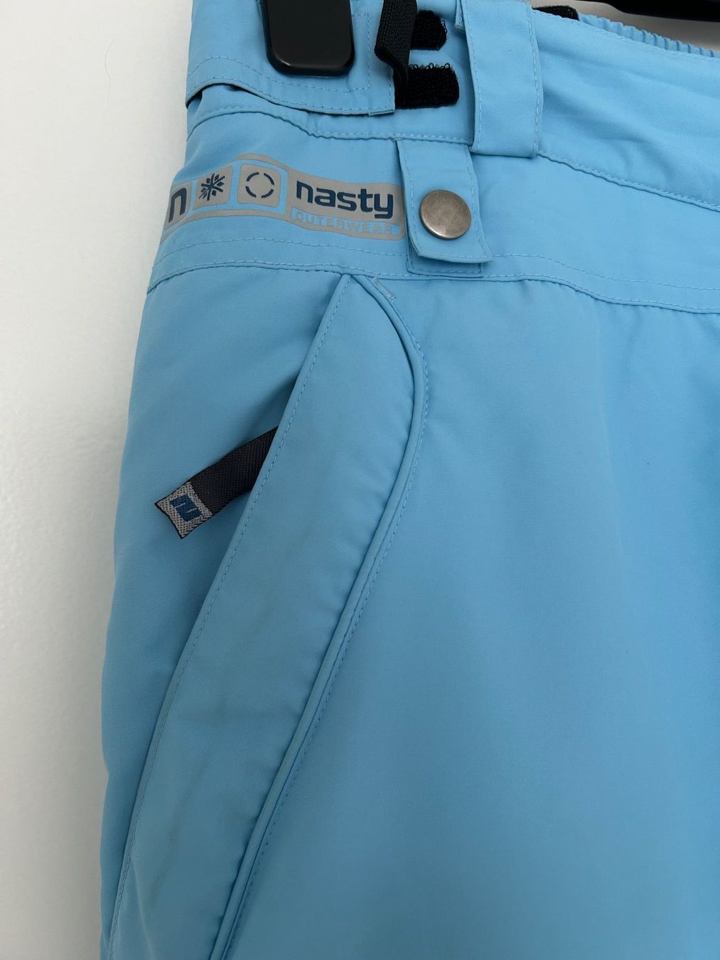 Pantaloni: Nasty Skihose/Snowboardhose, hellblau, Gr.L – Usato da Horn venduto da Resvi 2